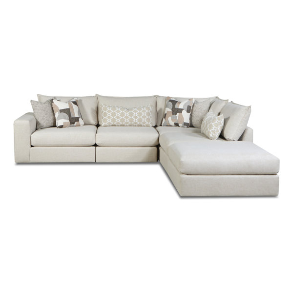 Southern Home Furnishings 4 Piece Upholstered Sectional Wayfair